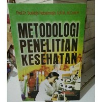 Image of Metodologi penelitian kesehatan [2018]